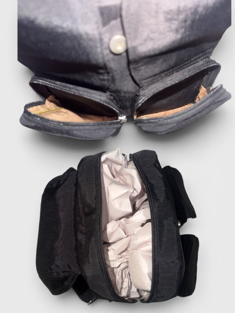 Baggallini Mission Backpack Black Water-Resistant Nylon Travel Bag Tablet Sleeve - Picture 10 of 12